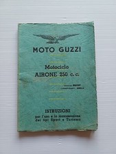Moto Guzzi Airone 250 Sport-Turismo 1952 manuale uso libretto italiano originale