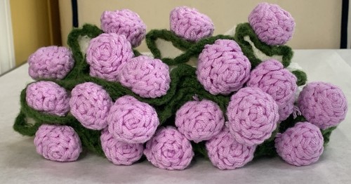 Coperta all uncinetto - all'uncinetto, viola