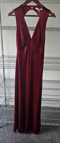 Abito velluto rosso omnes - abito, in