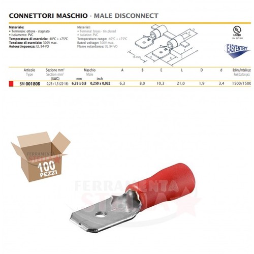 100 terminale connettore - 100,