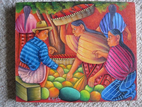 Quadro maya guatemala scena - maya,
