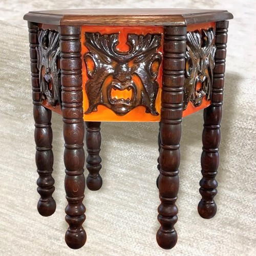 Tavolino vintage tiki rovere - tavolino,