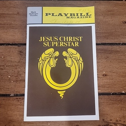 Playbill 1972 jesus christ - jesus,