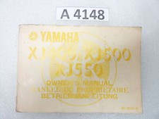 Yamaha XJ 400 500 550 manuale del proprietario inglese francese tedesco ORIGI...