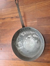 rame martellato padella 1 manico ø 22 cm con manico ferro anticato