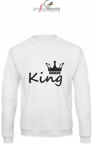 Felpa bianca king calda idea - king,