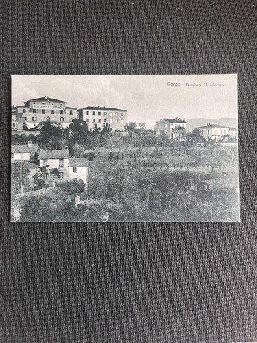 Cartolina barga pensione - barga,