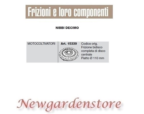 Frizione bidisco disco