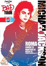 MICHAEL JACKSON  - Roma, Italy - 23 maggio 1988 -  poster concerto -219