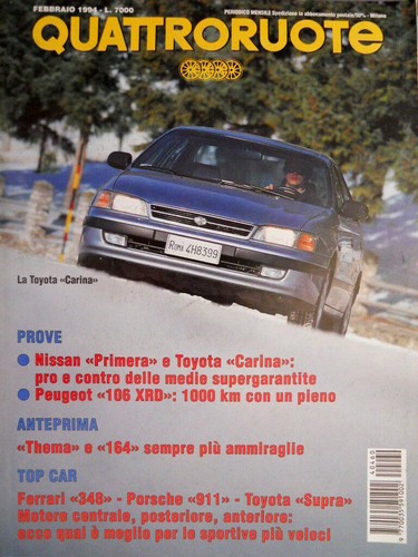 Quattroruote 460 1994 top car - 460,