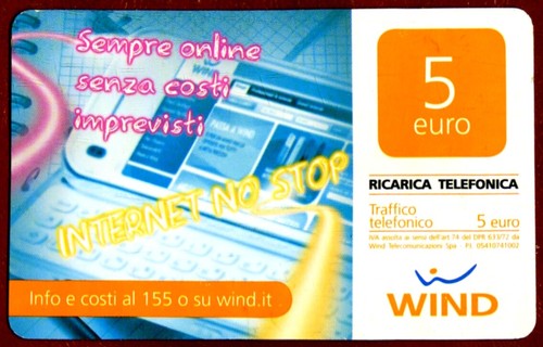 Scheda ricarica wind internet - ricarica,