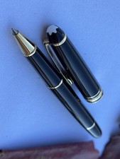 Penna a sfera Montblanc Meisterstuck Classique 163 rivestita in oro Made in Germany