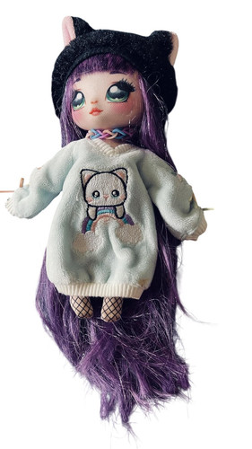 Bambola moda capelli viola - , mga