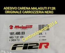 ADESIVO CARENA MALAGUTI F12R ORIGINALE CARROZZERIA COLORE NERO SCRITTA F12R 