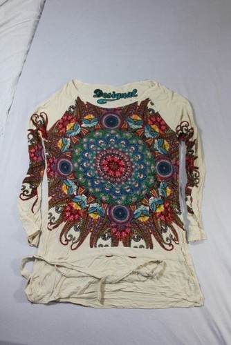 Desigual maglia toni beige - maglia,
