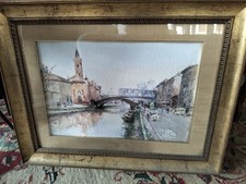 Naviglio Di Alfredo Zecca Acquarello