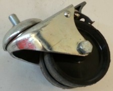 RUOTA PER CARRELLI RUOTA plastica dura CON BLOCCO D.RUOTA 70mm ALT.100 mm