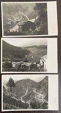 lotto 3 vecchie Foto Cartoline anni '30 - Trentino ? Lombardia ? sconosciuta FP