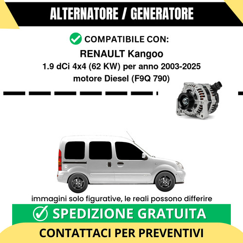 Alternatore renault kangoo 9 - alternatore,