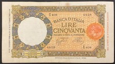 50 LIRE LUPETTA ROMA 1° TIPO