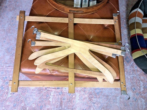 Antique wooden hangers - hangers, old