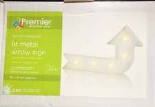 Freccia in metallo LED insegna