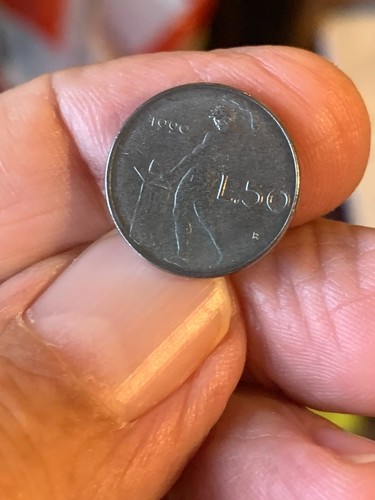 Moneta lire piccole 1990 - 50,