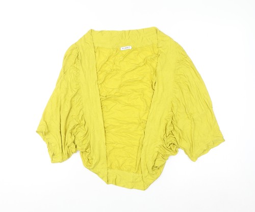 Cardigan aperto donna giallo
