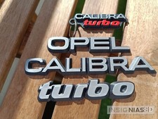 Pieza repuesto para Calibra Turbo SILVER. Emblema, emblem, bagde.  ** 3D **