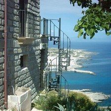 SCALA A CHIOCCIOLA IN GHISA -