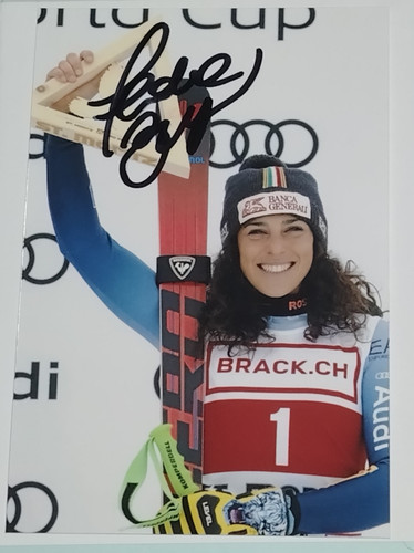 Autografo federica brignone - autografo,
