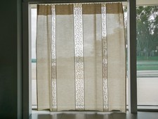 Tenda Ricamata in Misto Lino
