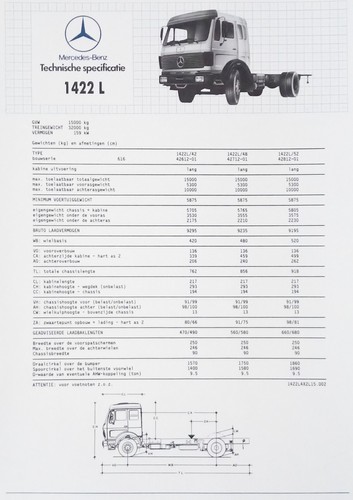 Camion mercedes benz 1422 - mercedes-benz,