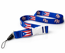 Puerto Rico Flag Lanyard PR