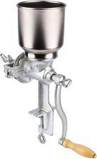 Mulino a Mano Professionale per Caffè E Cereali - Macinino in Ghisa Regolabile p