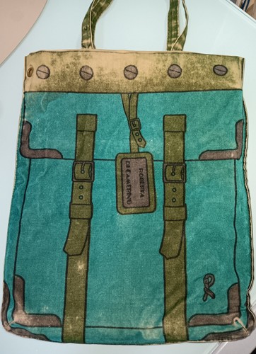 Borsa tote vintage velluto