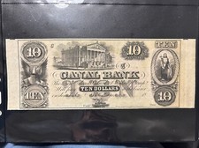 Banconota Da 10 Dollari Canal Bank New Orleans