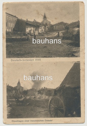 Deutsch avricourt 1915 - ak,