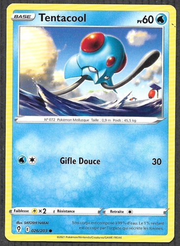 Carte pokémon tentacool - pokémon,