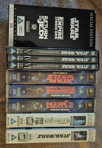 Star wars vhs and - star,
