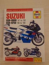 MANUALE SUZUKI GSXR600 & GSXR750,GSX-R600,GSX-R750,SRAD HAYNES 1996-1999