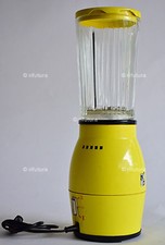 Raro FRULLATORE Elettrodomestico Vintage'60 by GENERAL LUX Giallo Vaso Vetro-1UR