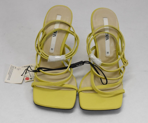 Zara sandalo stringato tacco - zara,