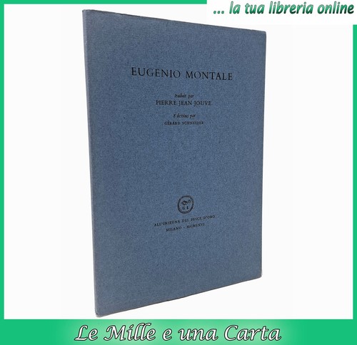 Eugenio montale traduit par - traduit,