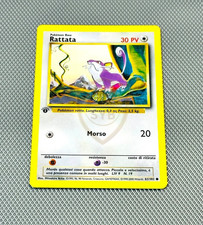 Pokemon  RATTATA 61/102 Prima Edizione Set Base 1st WOTC Comune Carta Vintage