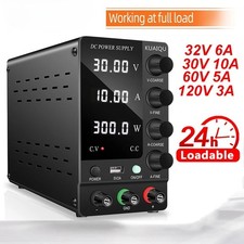 Alimentatore Laboratorio 30V 60V 120V Regolatore di Tensione Regolabile Corrente Preimpostata