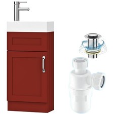 Mobile bagno BELOFAY 400mm con lavabo,trappola e rifiuti, senza rubinetto incluso