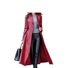 Cappotto trench donna pelle