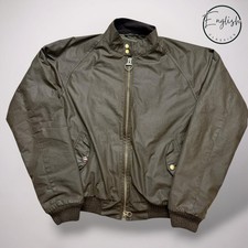 Barbour International Steve McQueen Merchant Giacca Cera Uomo XL Oliva