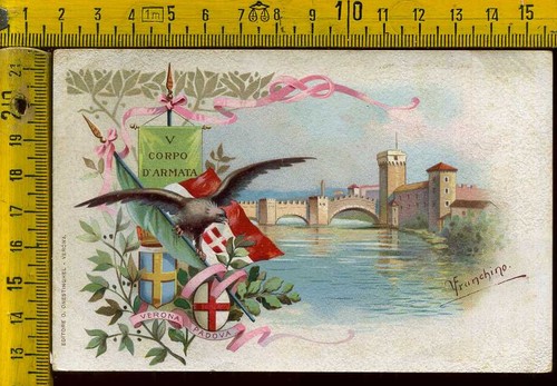 Cartolina militare corpo - militare,